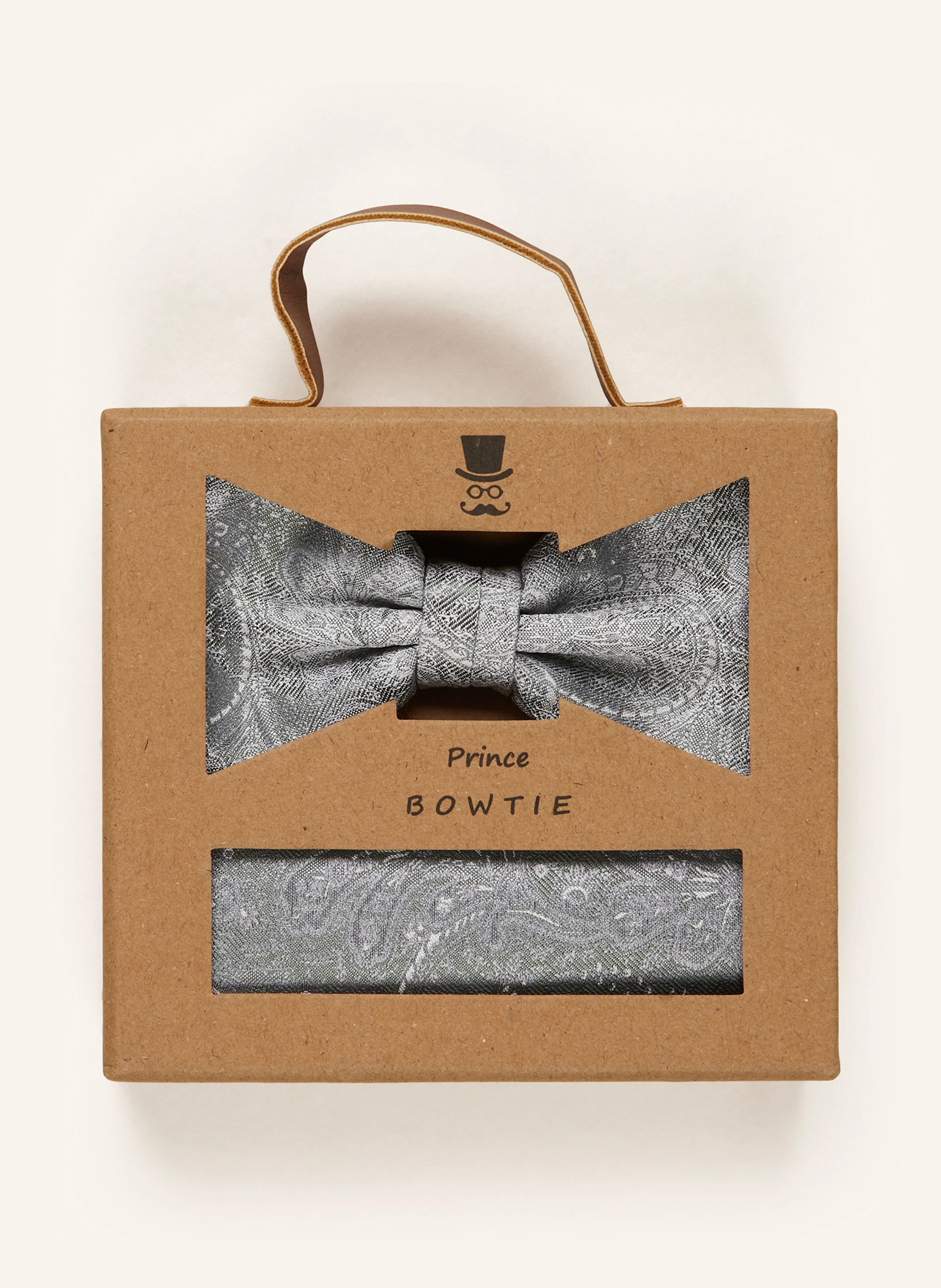 Prince BOWTIE Set: Fliege und Einstecktuch aus Seide