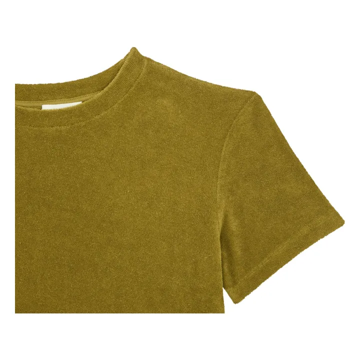 SMALLABLE BASICS T shirt Garçon Manches Courtes éponge | Vert kaki