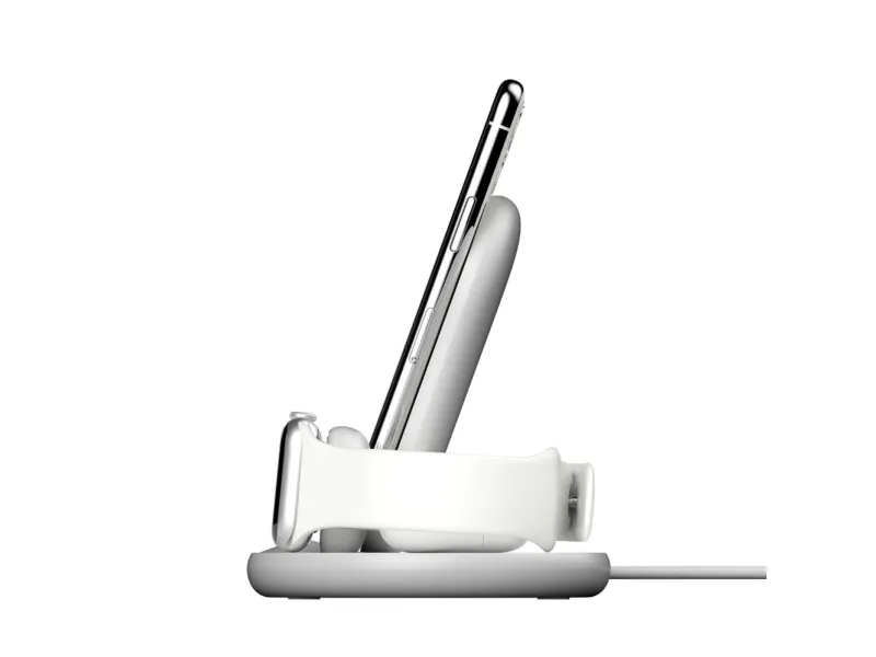 Belkin BoostCharge - Trådløs opladningsstander - 7.5 Watt - sort - for Apple AirPods; AirPods Pro; iPhone 11, 12, 7, 8, SE, X, XR, XS, XS Max; Watch
