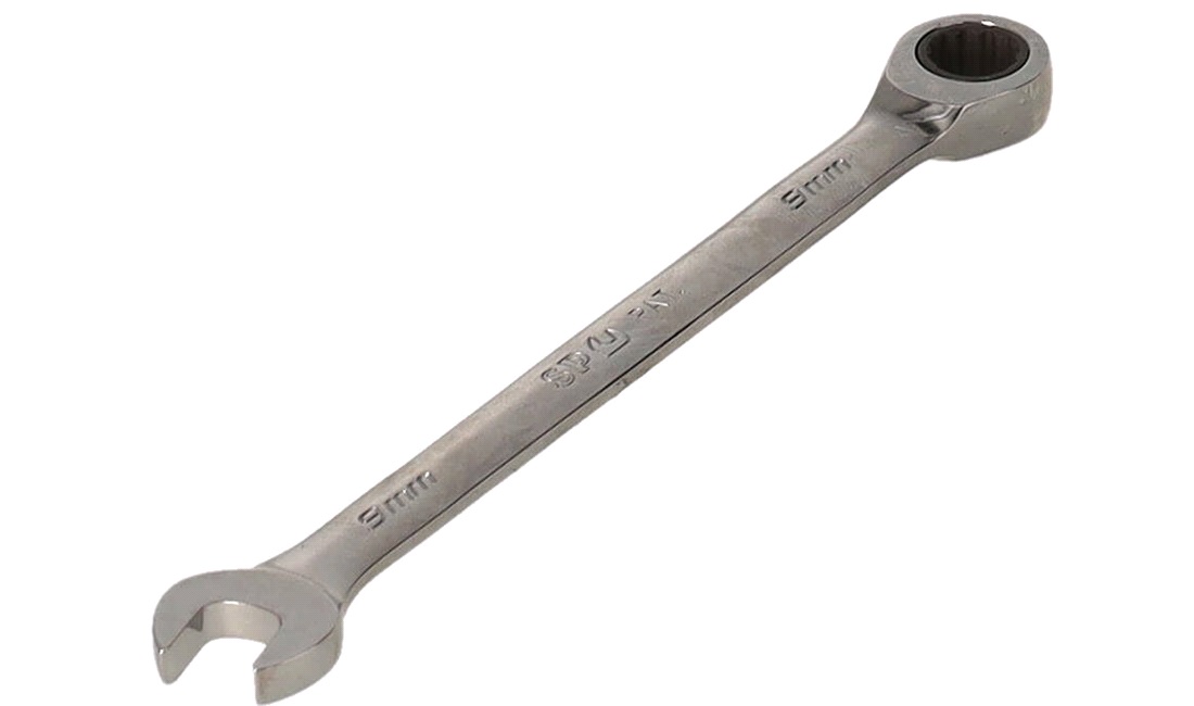 Ringgaffelnøgle 9mm m/skralde