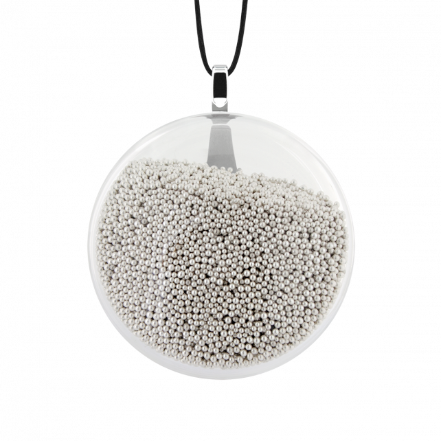 Pendentif en verre soufflé - Galet Mini Billes