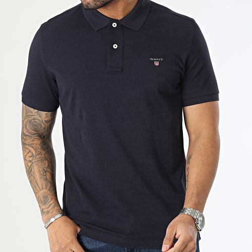 Polo Manches Courtes Original Pique Rugger 2201 Bleu Marine