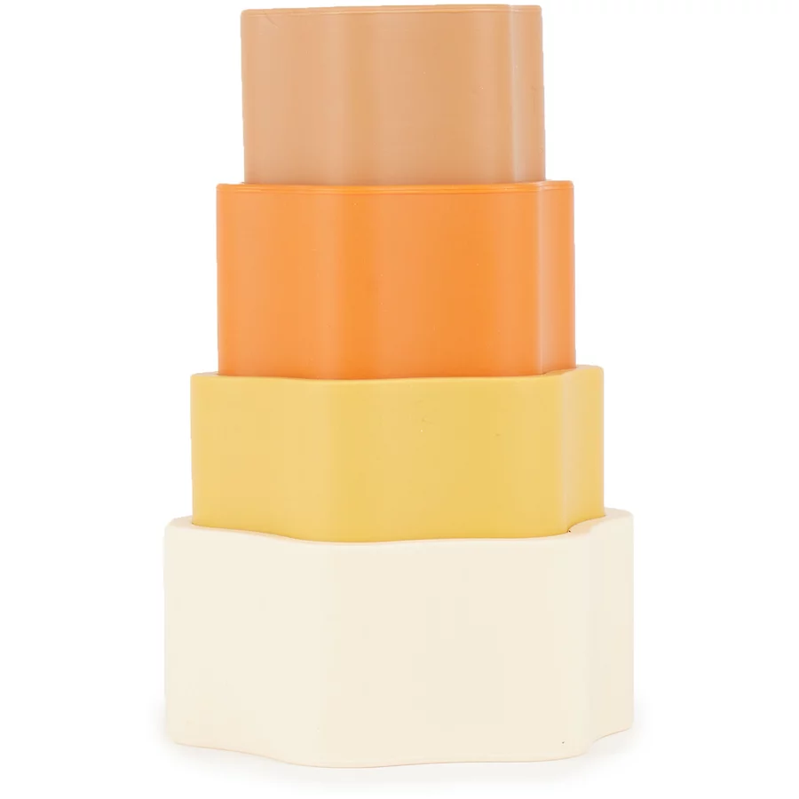 bieco Silikon Stapelturm Blume Chocolate Bliss