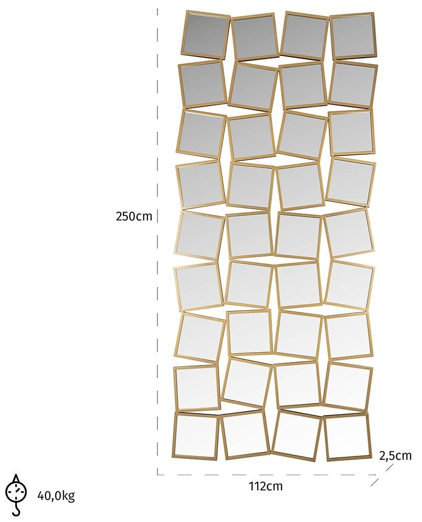 Spiegel 212273 Badia B112 x D2.5 x H250 cm