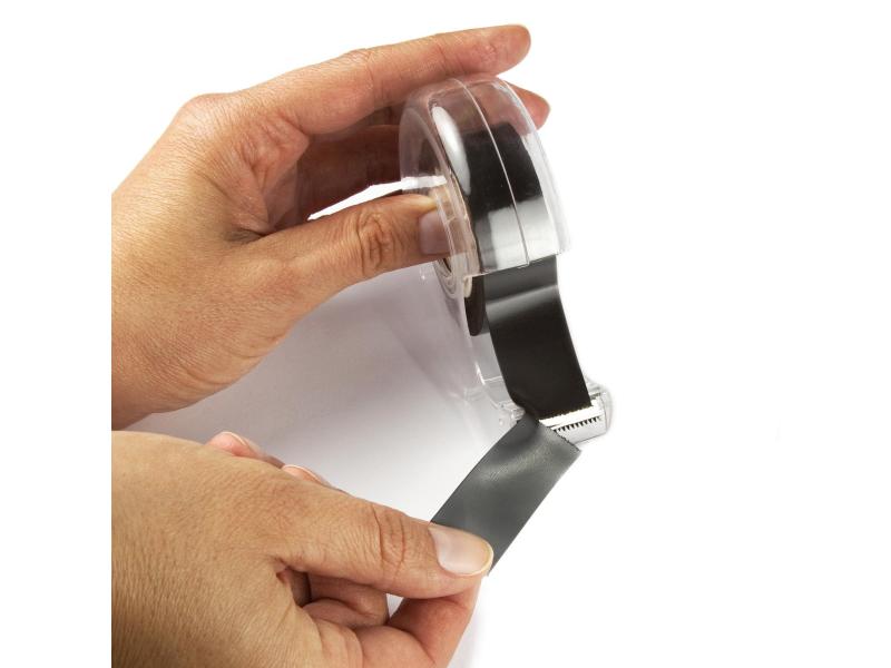supermagnete Magnetband 19 mm x 5 m, Schwarz Selbstklebendes Magnetband im Abroller