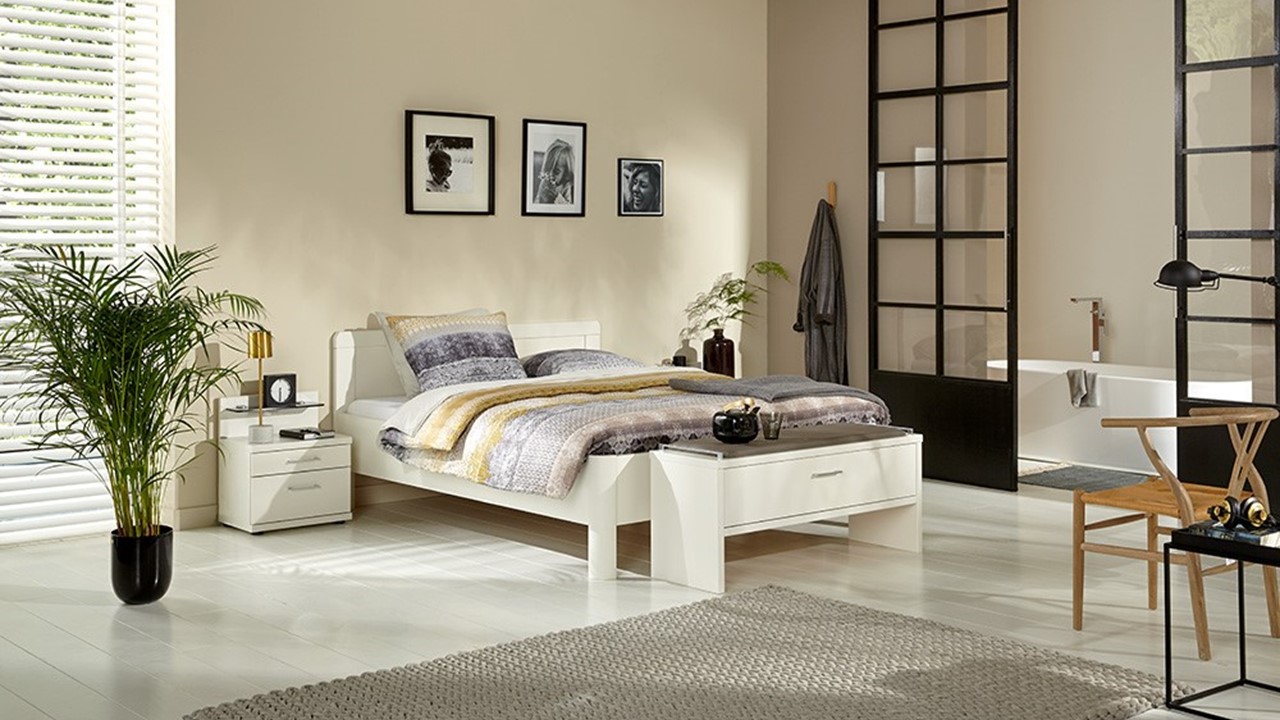 Bed Bienne Rondo alpine wit