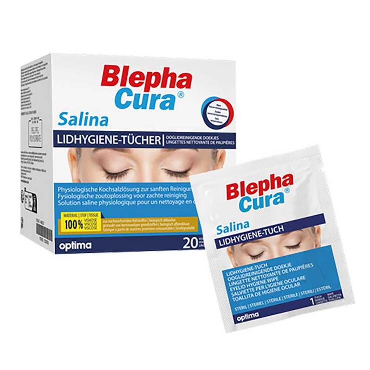 BlephaCura® Salina Lidhygiene-Tücher, 20 St
