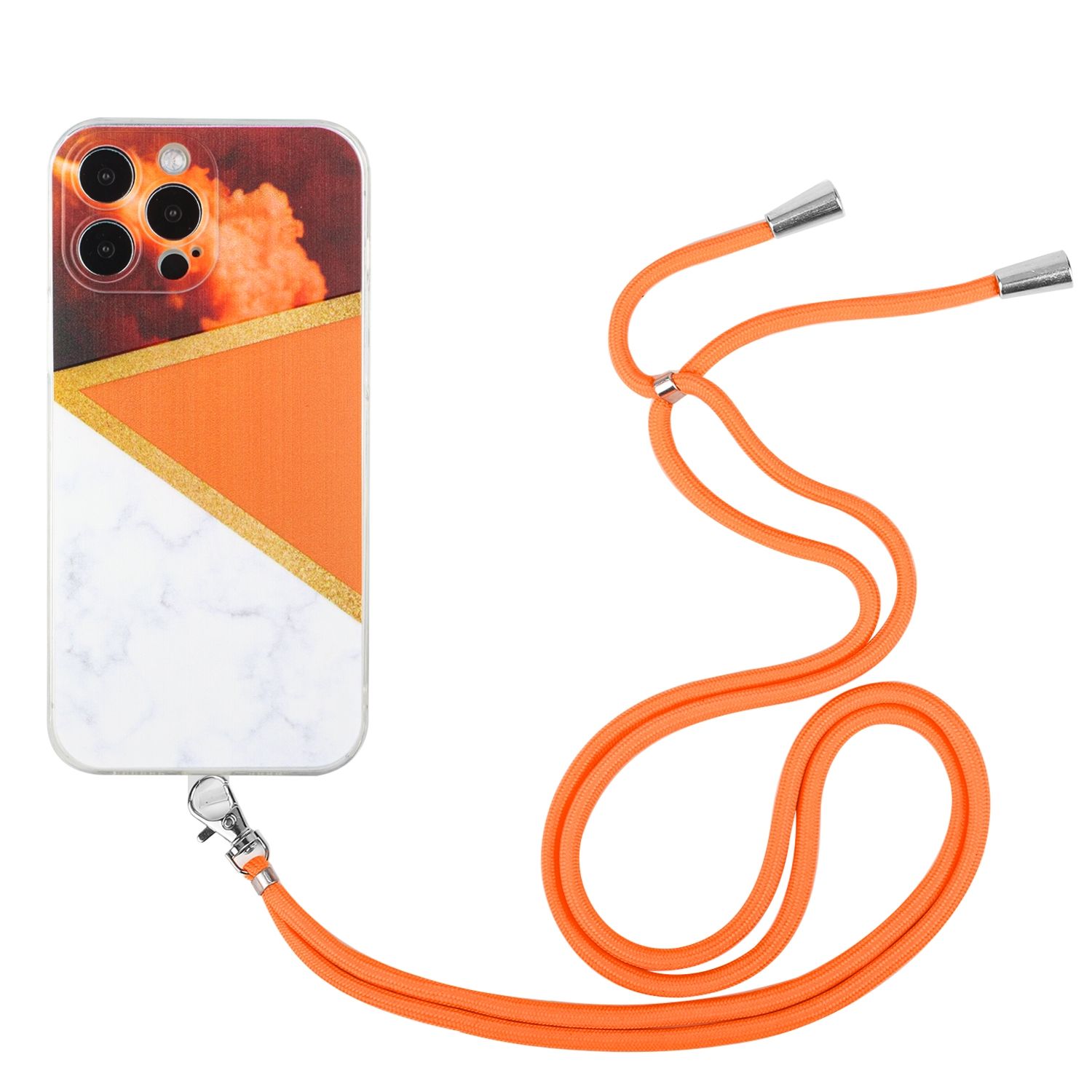 Hülle Handy Schutz für Apple iPhone 12 Pro Max Handykette Case Cover Bumper Neu
