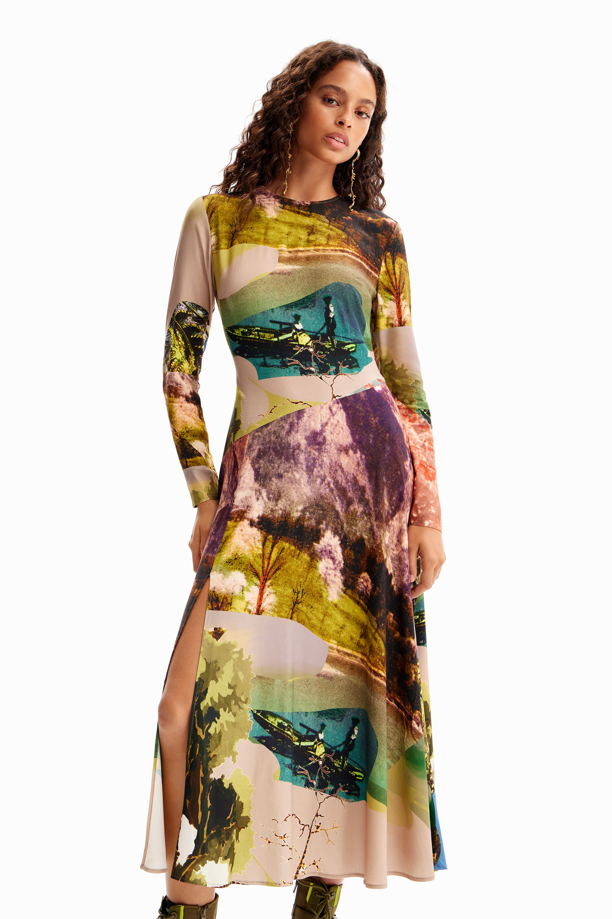 Robe midi collage M. Christian Lacroix