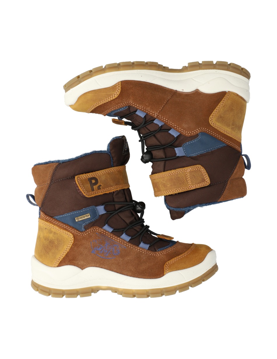Lederkombination Boot