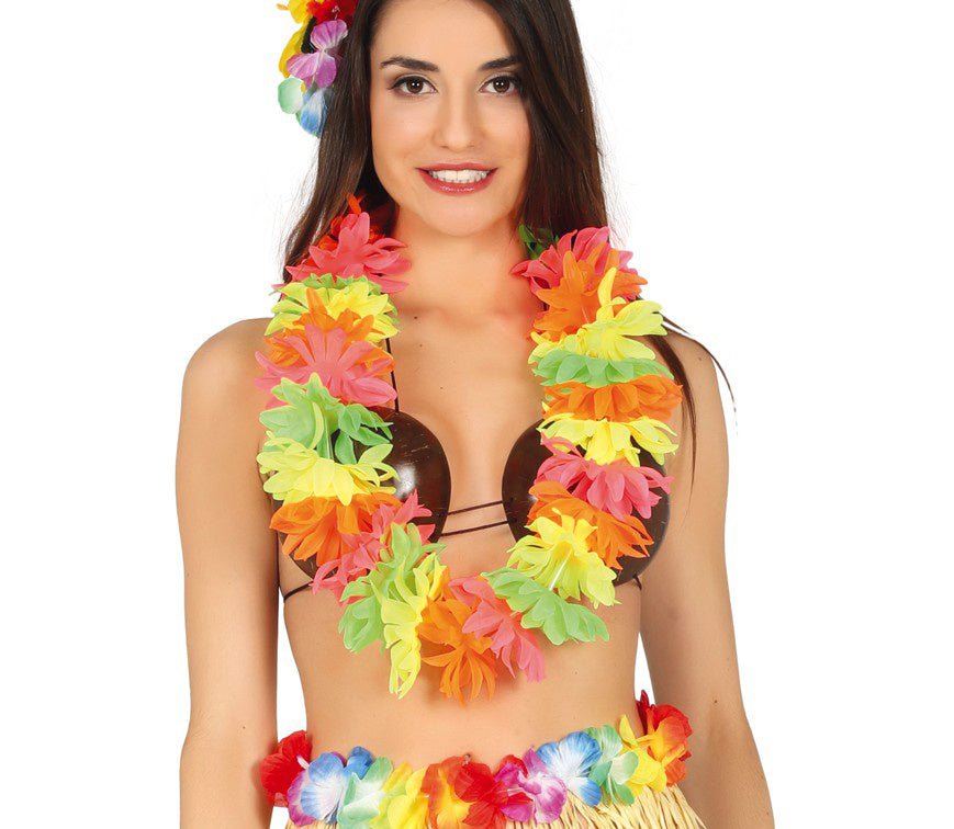 Hawaii Krans Neon 50cm