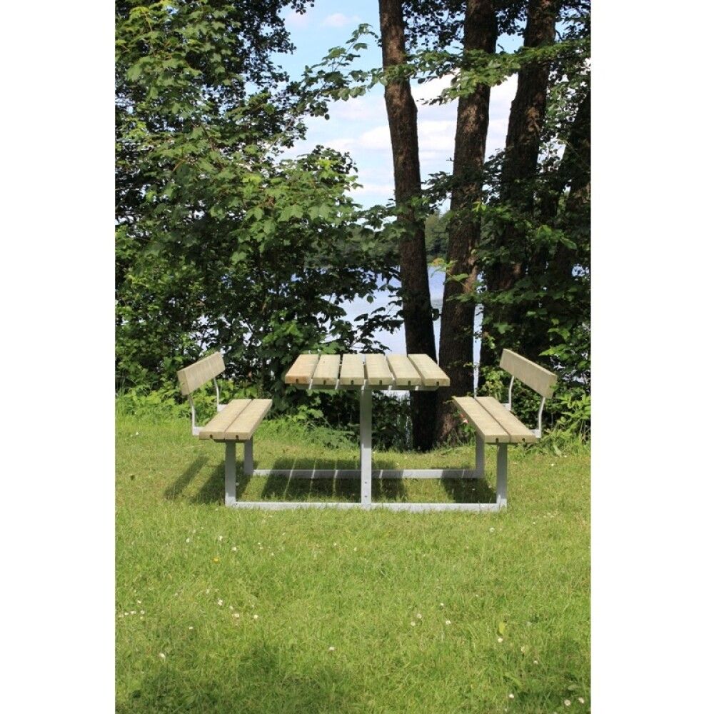 BENKESETT PLUS BORD/BENKER MED 2 RYGGSTØTTER 177CM