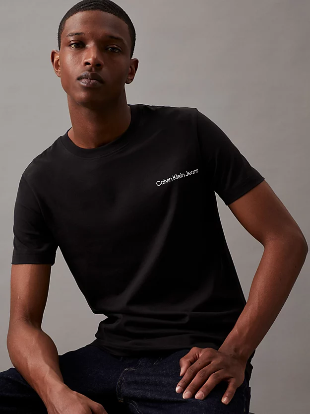 Camiseta slim fit com logo