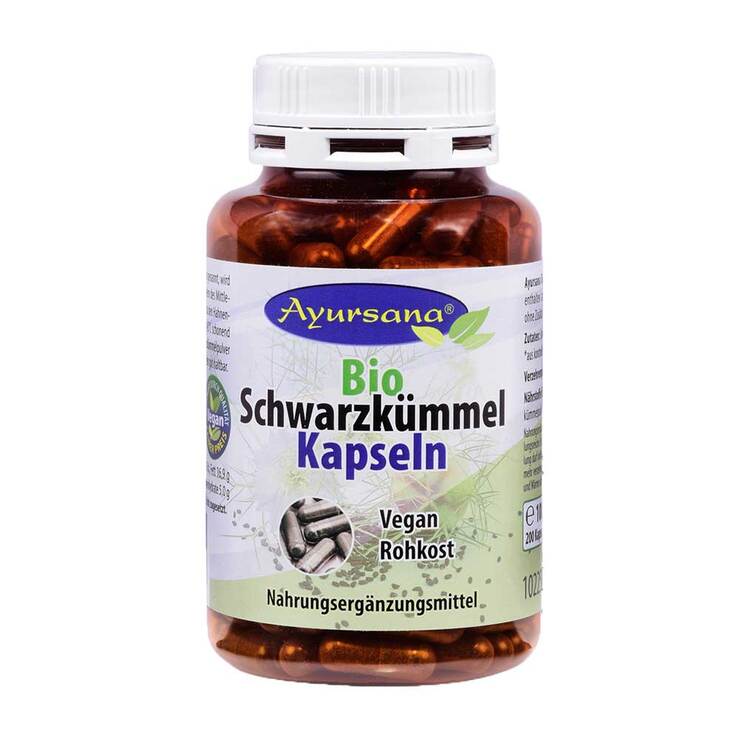 Bio Schwarzkümmel Kapseln vegan, 200 St