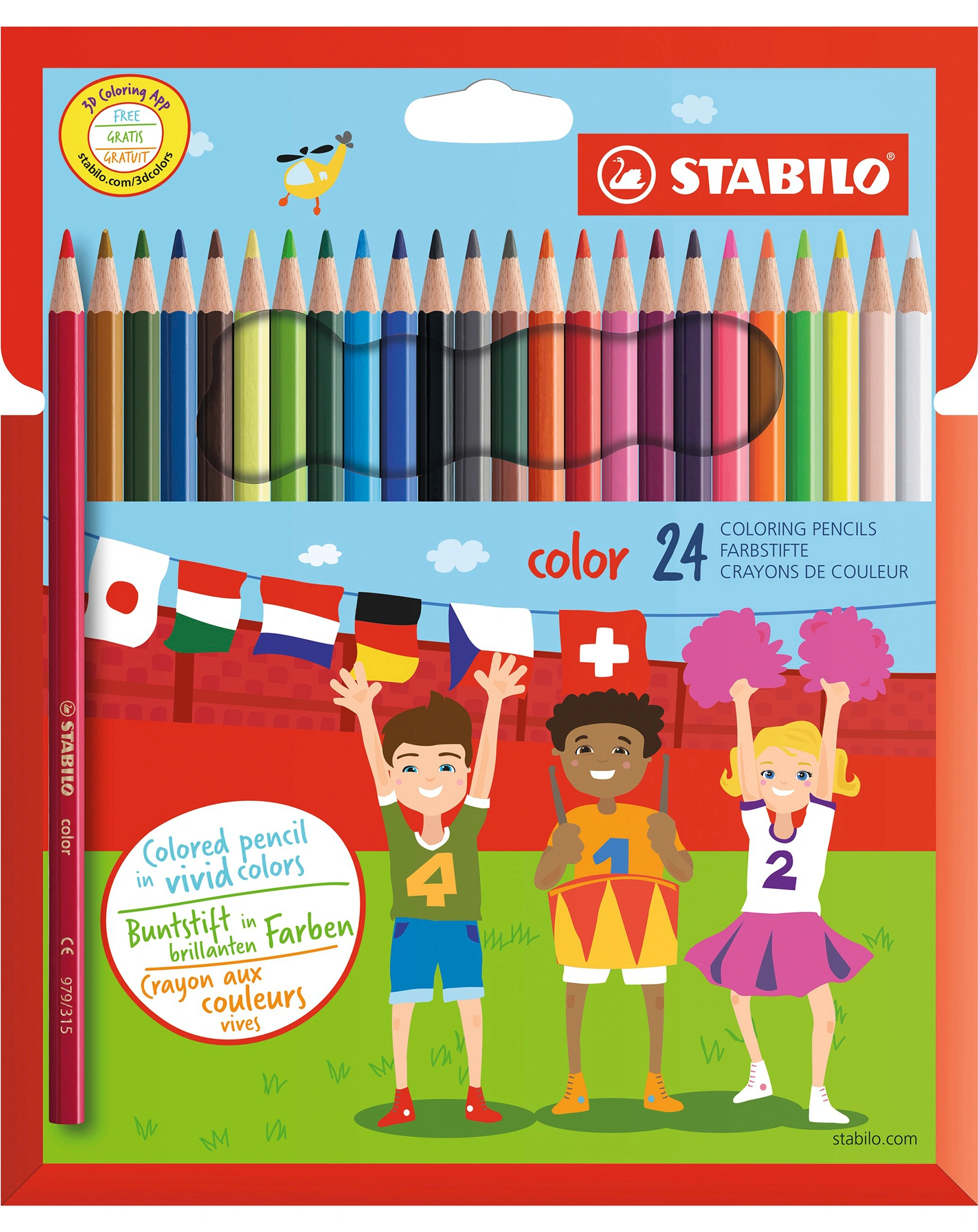 Buntstift STABILO® color 24-Pack