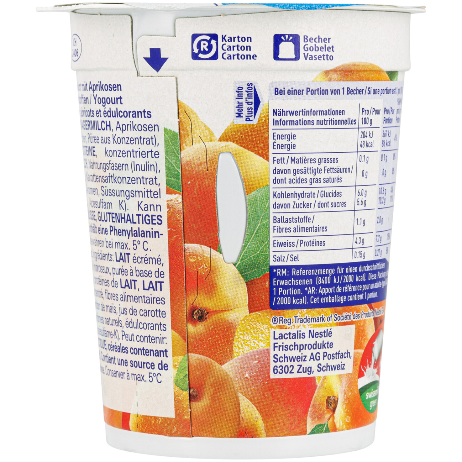 Hirz Joghurt 0% Aprikose 2x180g