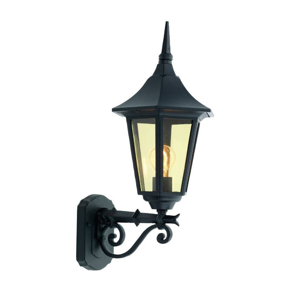 VEGGLAMPE BERGEN UTELYSOPP1X60W E2 SVART