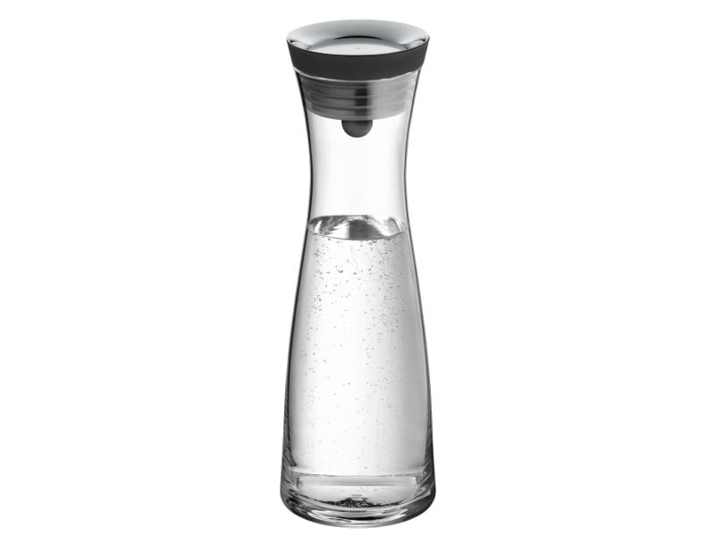 WMF Karaffe Basic 1 l, Transparent Wasserkaraffe öffnet und schliesst automatisch dank Close-Up Verschluss