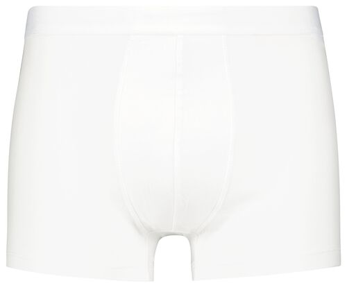 boxers homme modèle court coton/stretch long lasting blanc