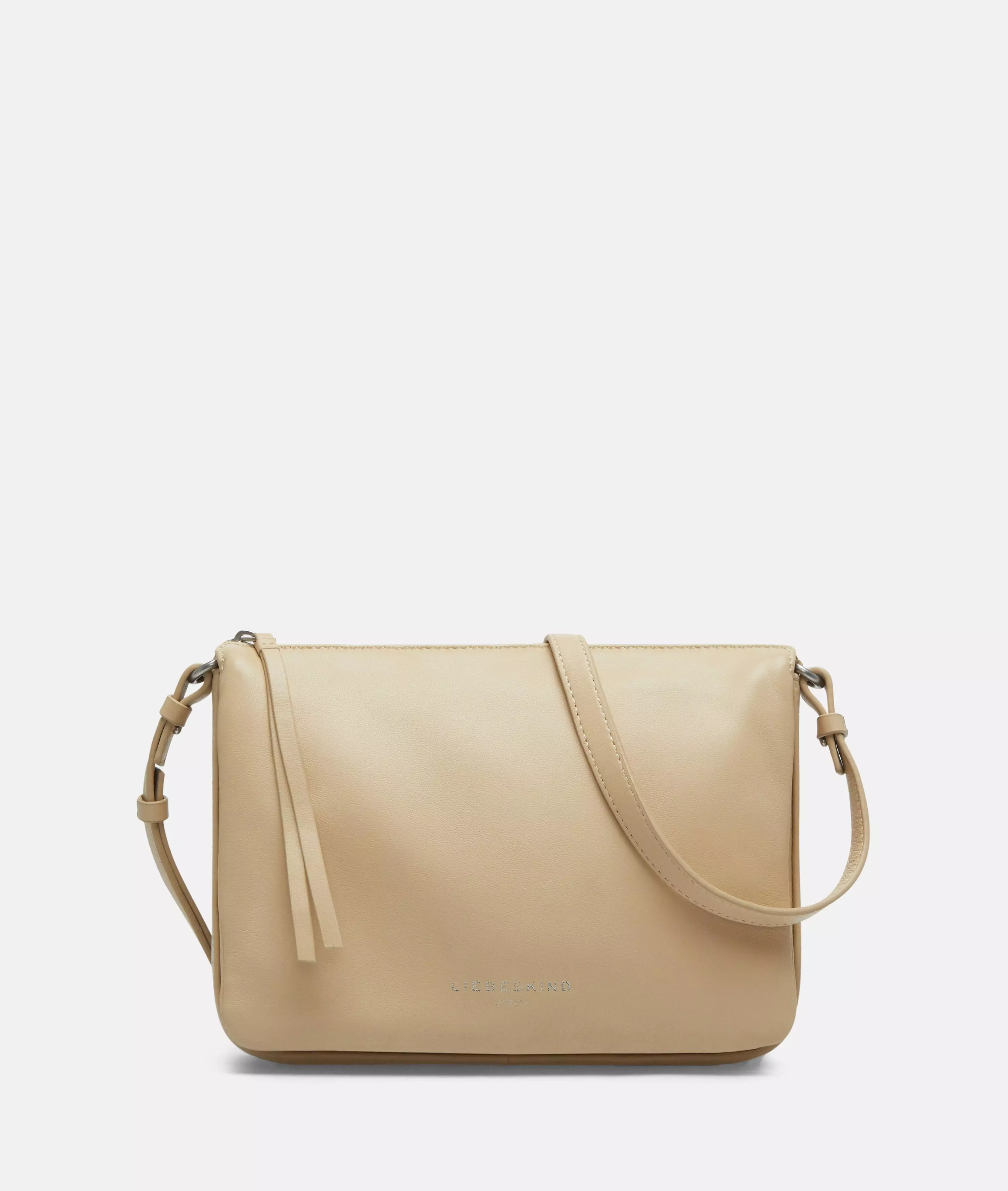 Crossbody Spacious shoulder bag made from soft sheepskin