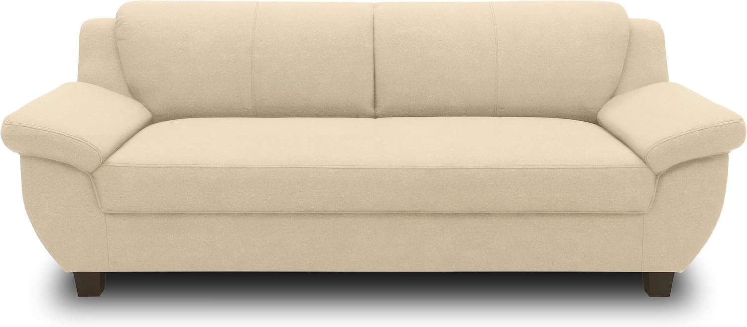 DOMO. collection Panama 3 Sitzer, Sofa, 3er Couch, Garnitur, 3-2-1, beige, 207 cm