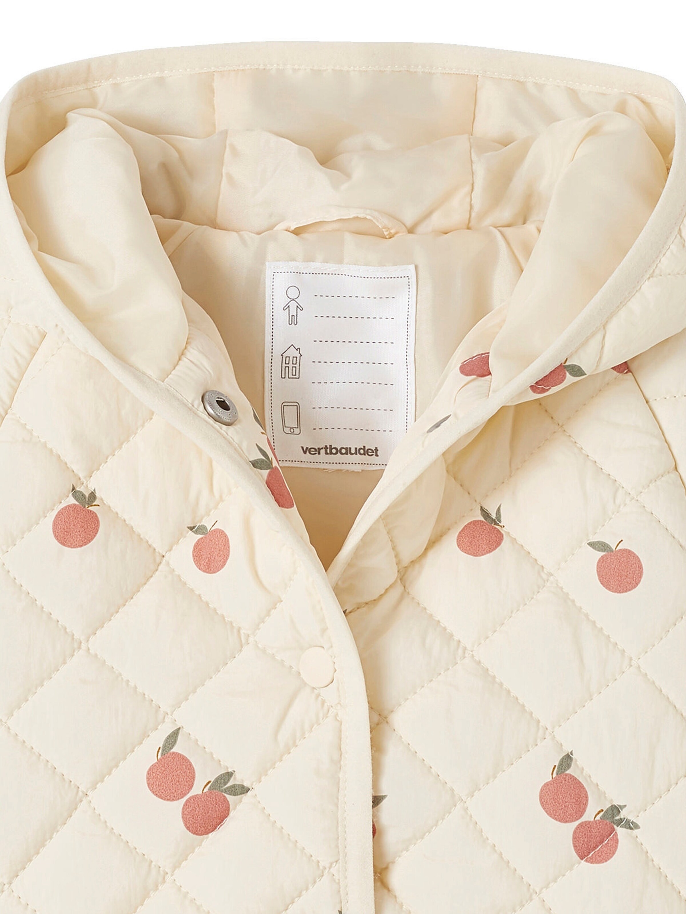 Vertbaudet Baby Steppjacke mit Recycling-Polyester wollweiß