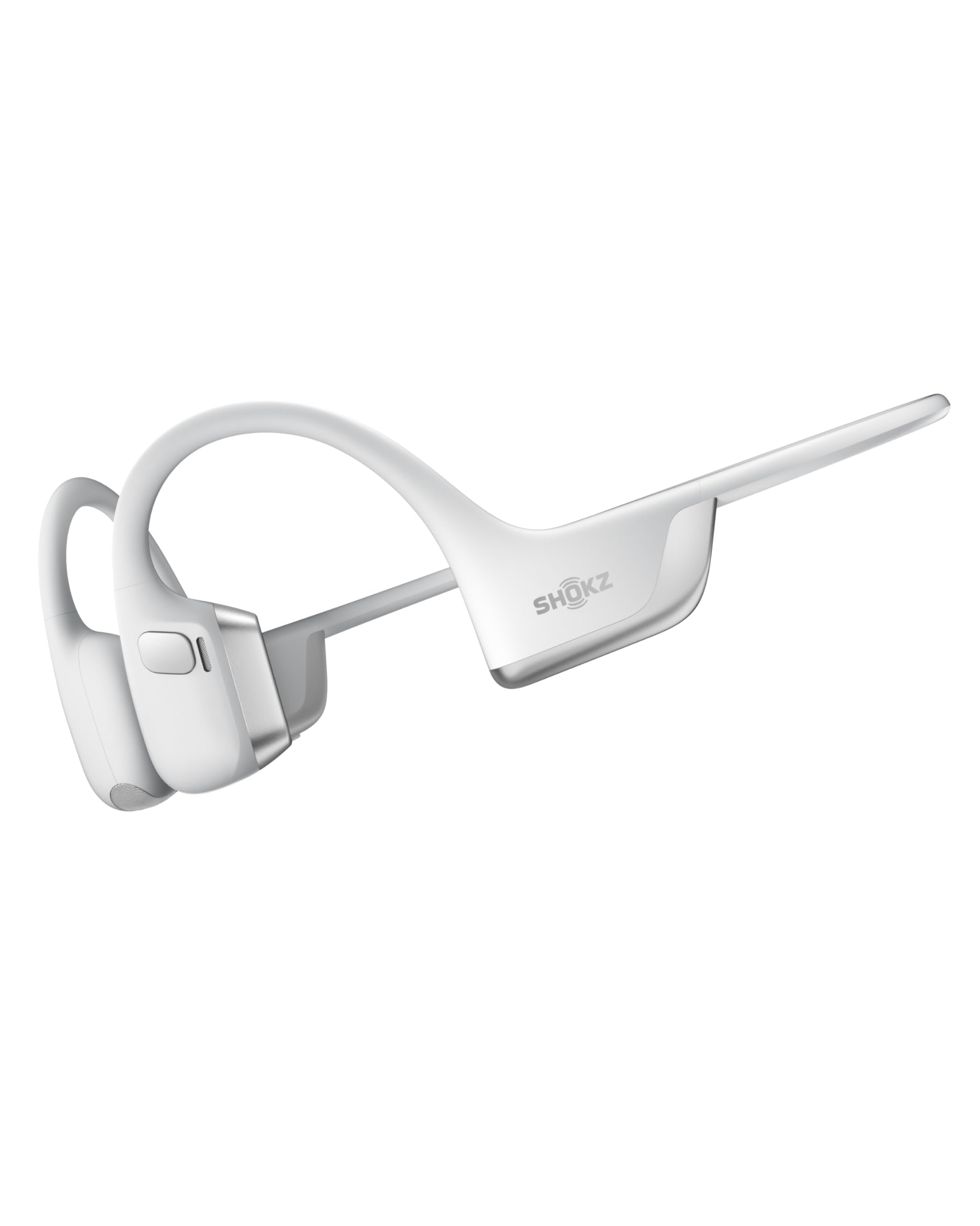 SHOKZ Casque à Conduction Osseuse OpenRun Pro 2, Écouteurs sans Fil Bluetooth 5.3, Microphones Réducteurs de Bruit, Étanchéité IP55, 12h d’Autonomie, Charge Rapide USB-C, Argent