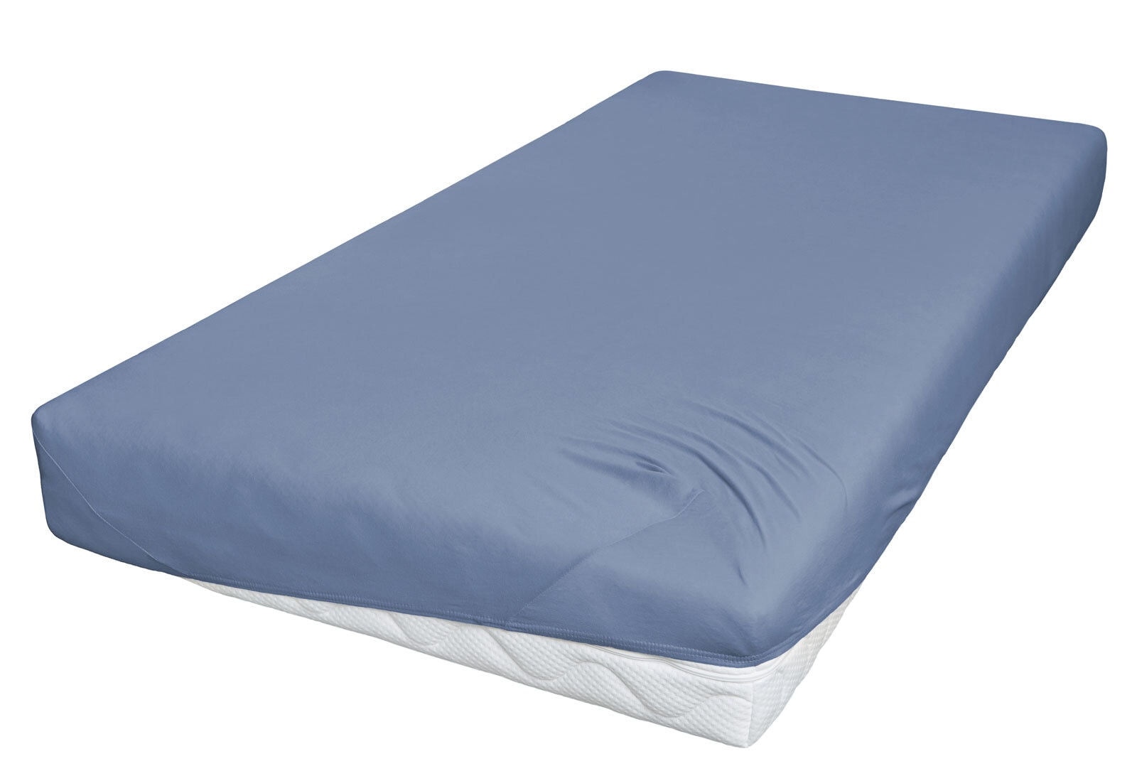 Vario Jersey-Spannbetttuch 140-160 x 200 cm blau