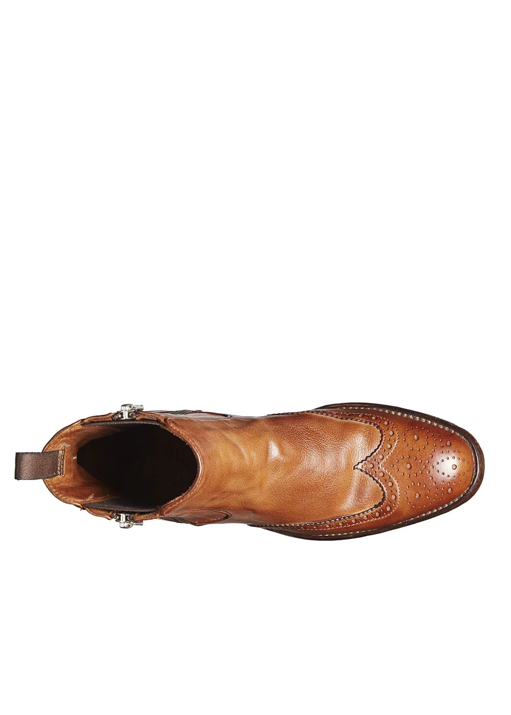 DOUBLE ZIPS MARRON CLAIR