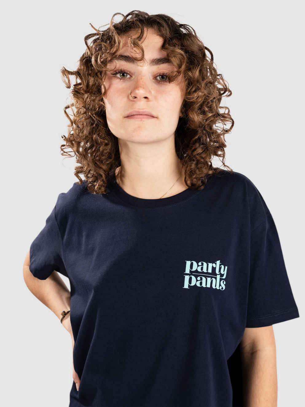 Party Pants Logo Fills Cold Dawgs T-Shirt navy