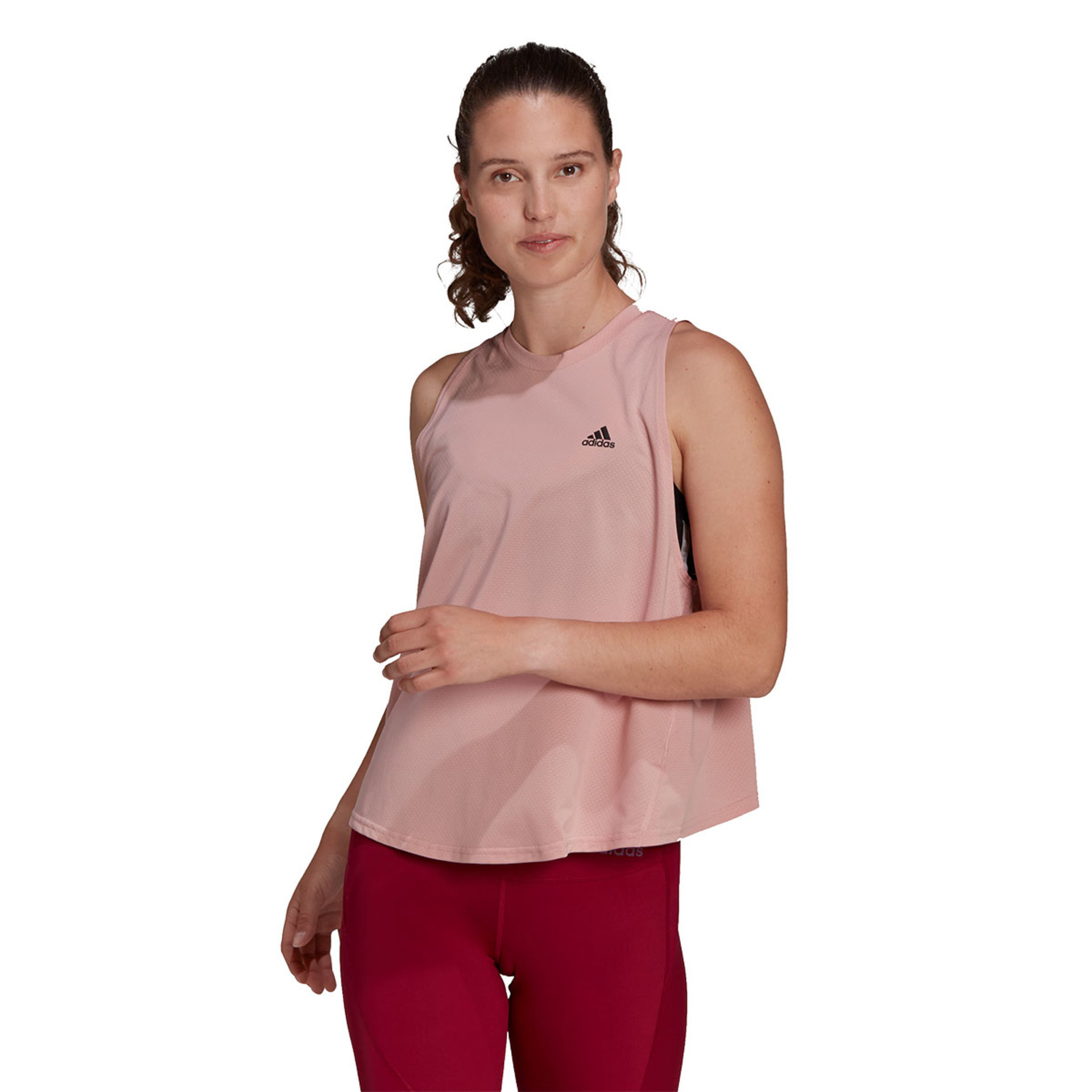 adidas RI 3B Hardloop Tank Roze Dames