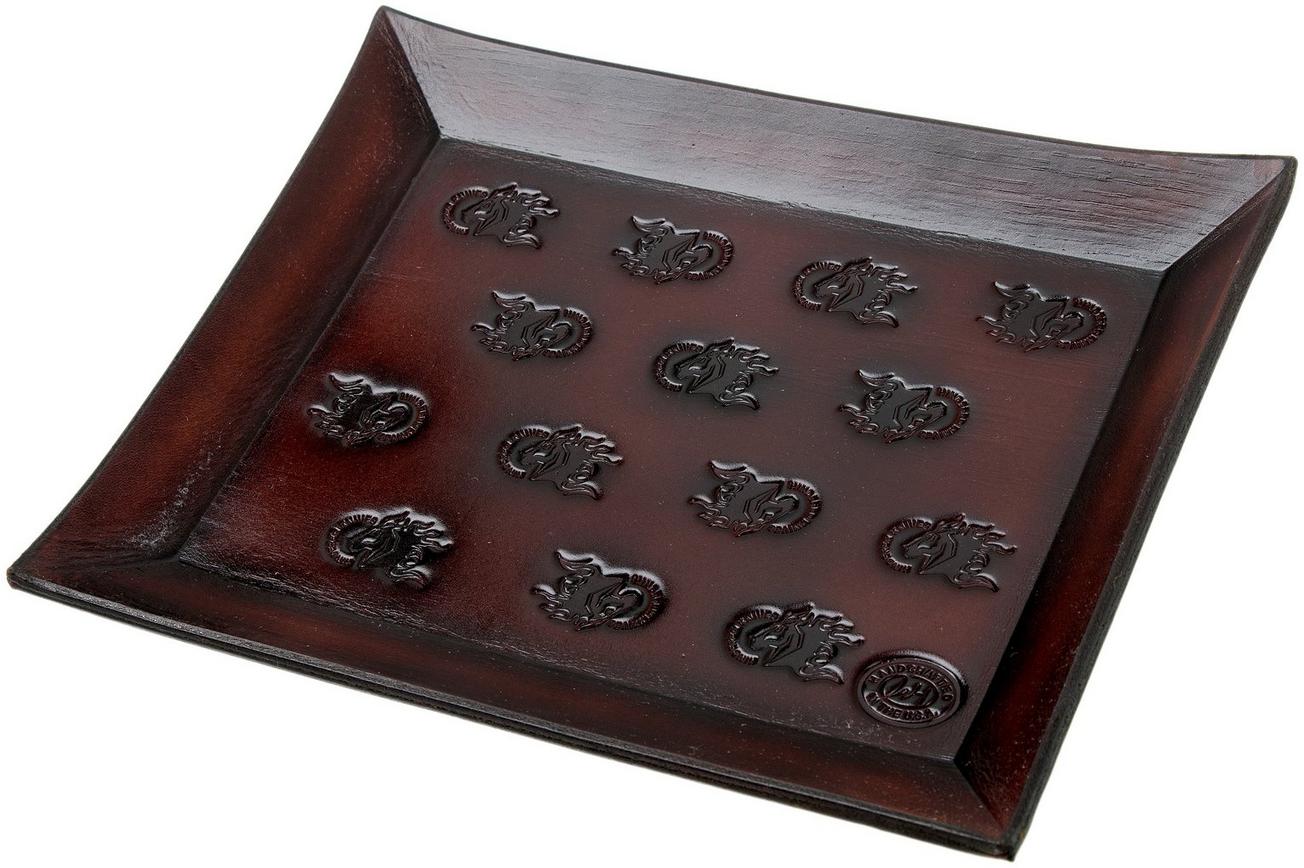 Rick Hinderer Knives Leather Valet Tray, rechthoekig