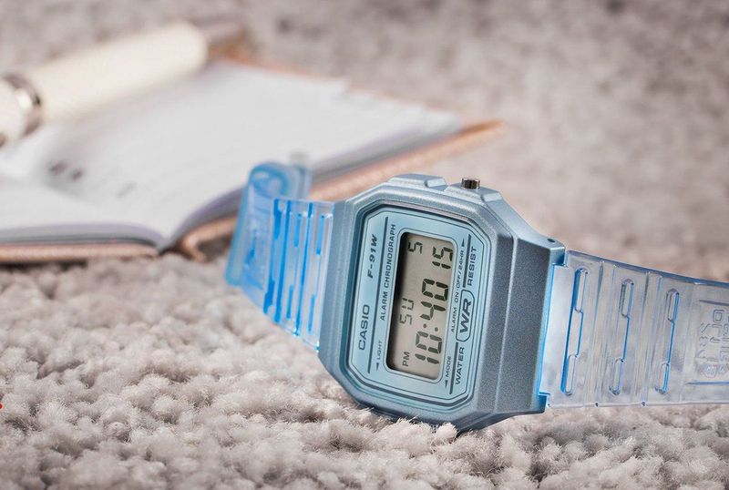 Casio Collection F 91WS 2EF Dameshorloge 36 Blauw