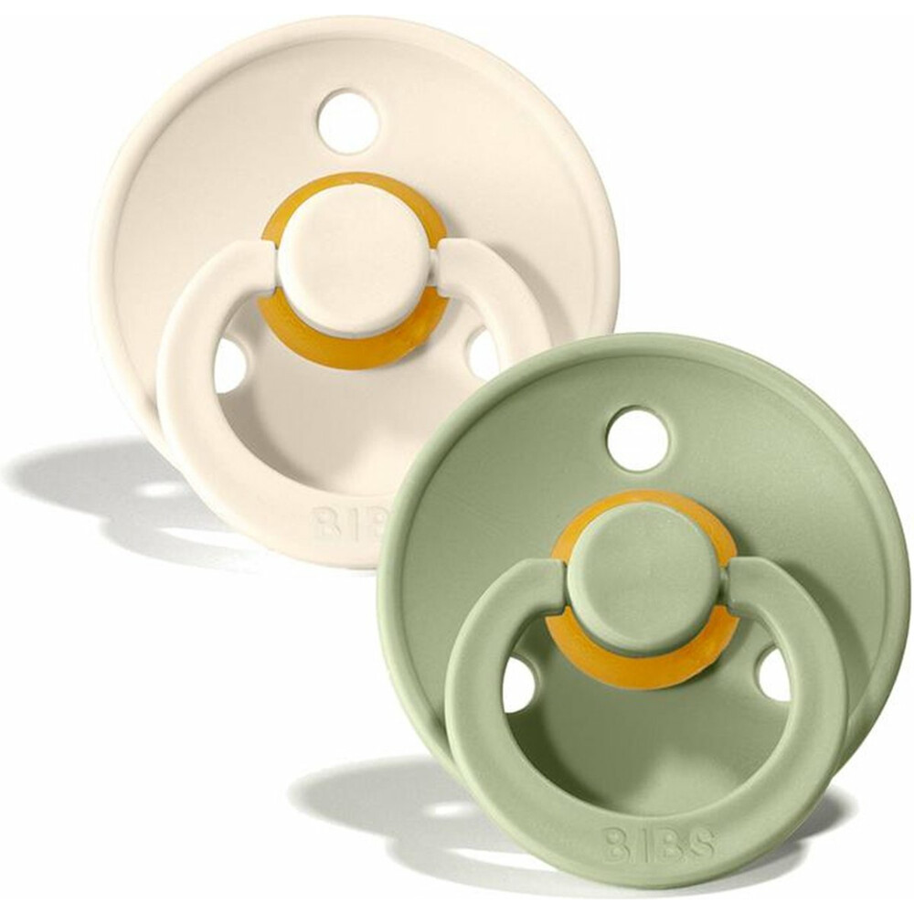 Bibs Fopspeen Maat 1 0-6 mnd Sage Ivory2 stuks