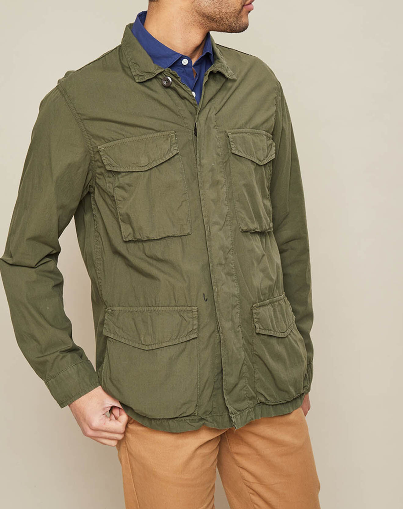 Hartford Veste Jamwood saharienne kaki