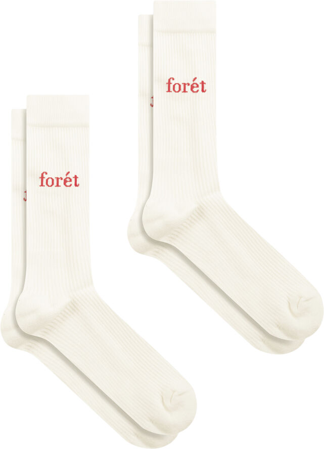 Forét WALK SOCKS 2-PACK Cloud/red