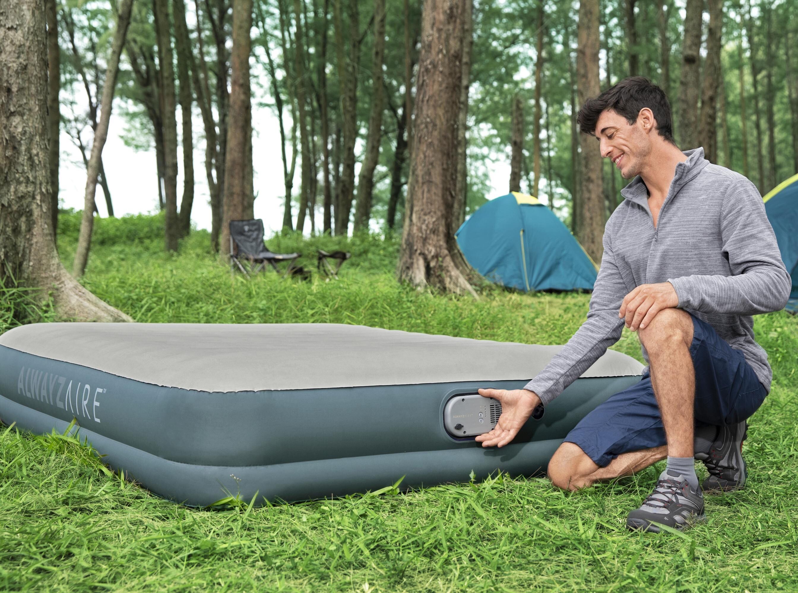 Bestway® AlwayzAire™ Fortech™ Luftbett mit akkubetriebener Doppelpumpe Double XL/Lo 203 x 152 x 36 cm