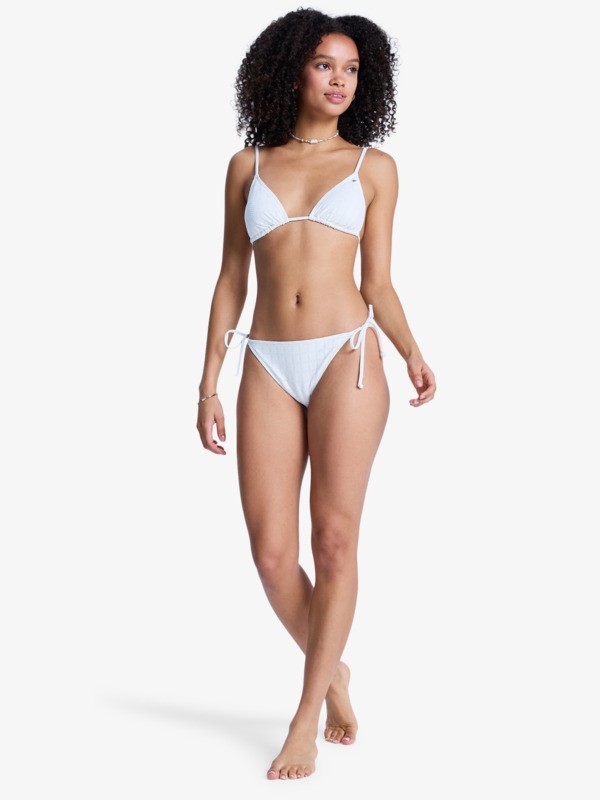 Roxy Island Tiki Tri Haut de bikini triangle Blanc Femme