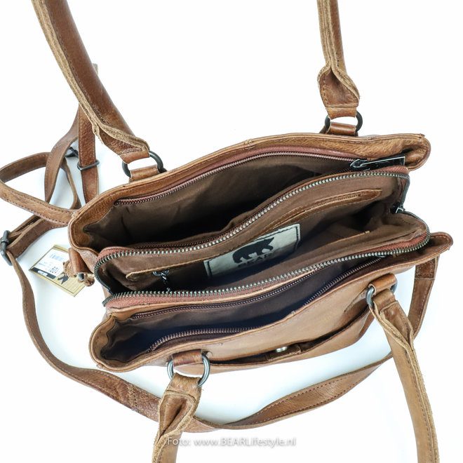 Bear Design Callisto Pelle Schoudertas Rita Cognac CP1201