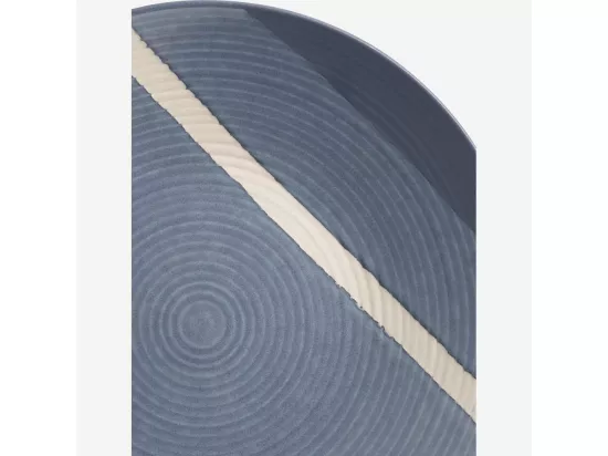 HABITAT - Assiette à dessert en grès - 21,5 cm - Gris bleu (Lot de 6) - Roxana