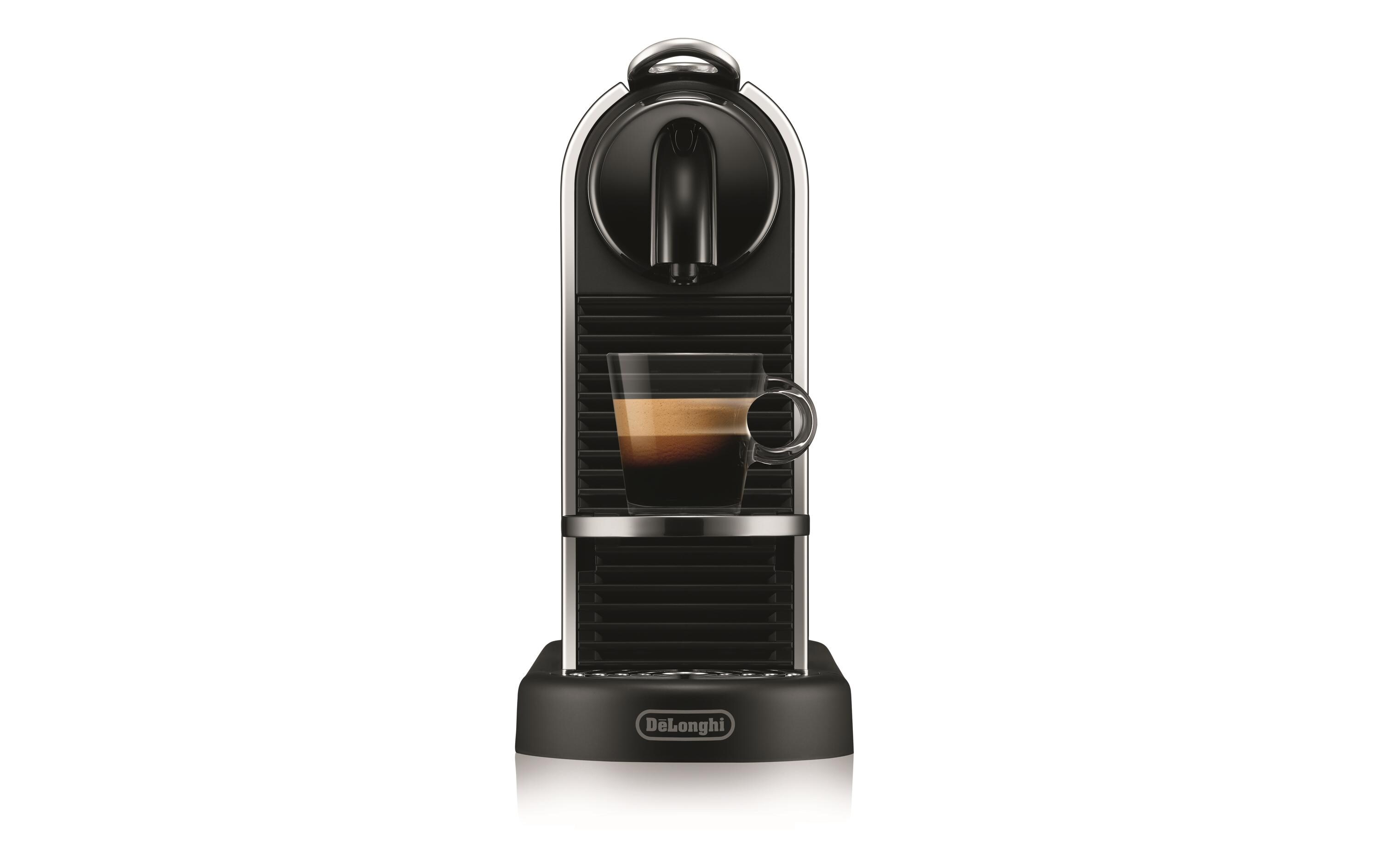 Kaffeemaschine Nespresso CitiZ Platinum EN220.M Silber<br>Elegante Nespressomaschine der Original Line mit Heisswasser-Funktion