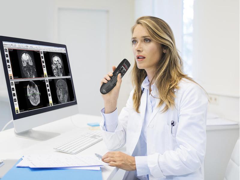 Philips Diktiermikrofon SpeechMike Premium Air SMP4000 Stationäres Diktieren wird mobil