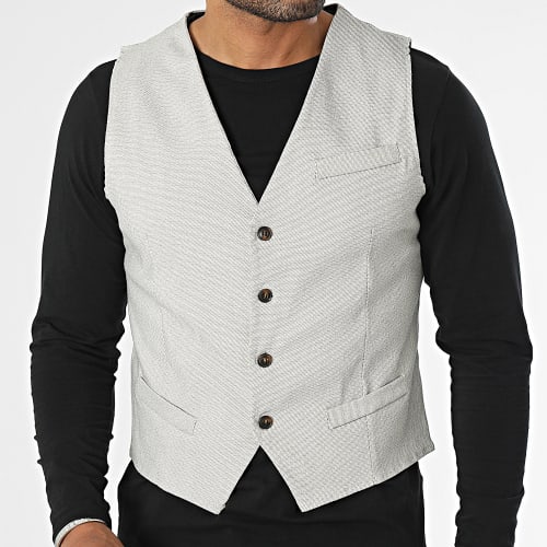 Gilet Beige Chiné