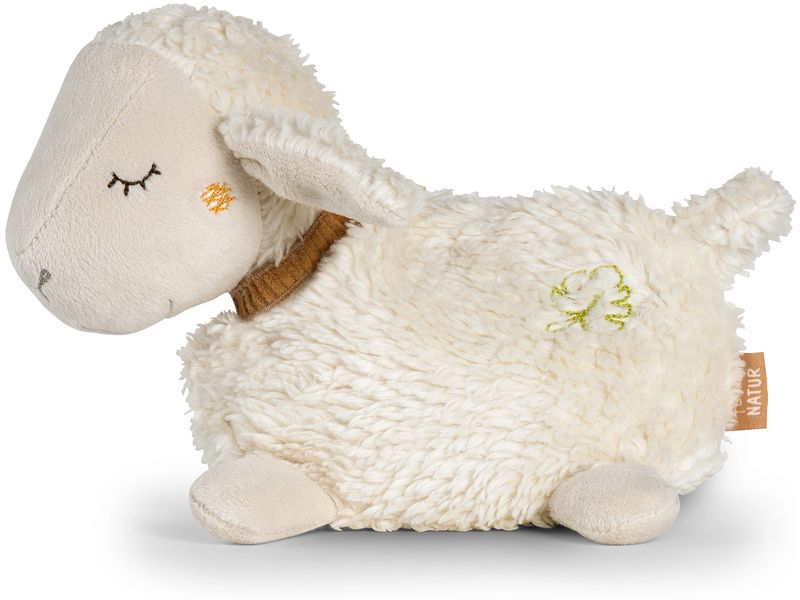 fehn Wärme-Stofftier Schaf Kuscheltier mit entnehmbarem Wärmesäckchen im Schaf Design