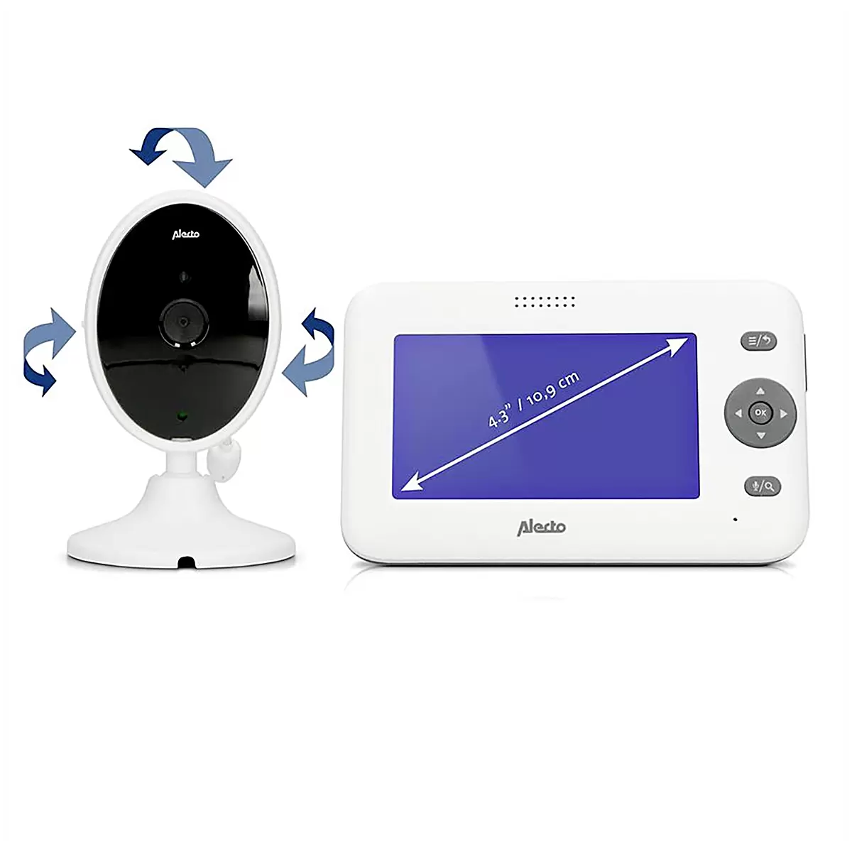 Babyphone mit Kamera DVM-140 ALECTO weiss