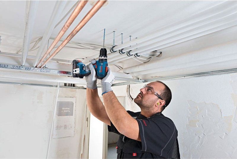 Bosch - GSB 18V-65 - Accu-klopboormachine - Blauw - Zonder Batterij