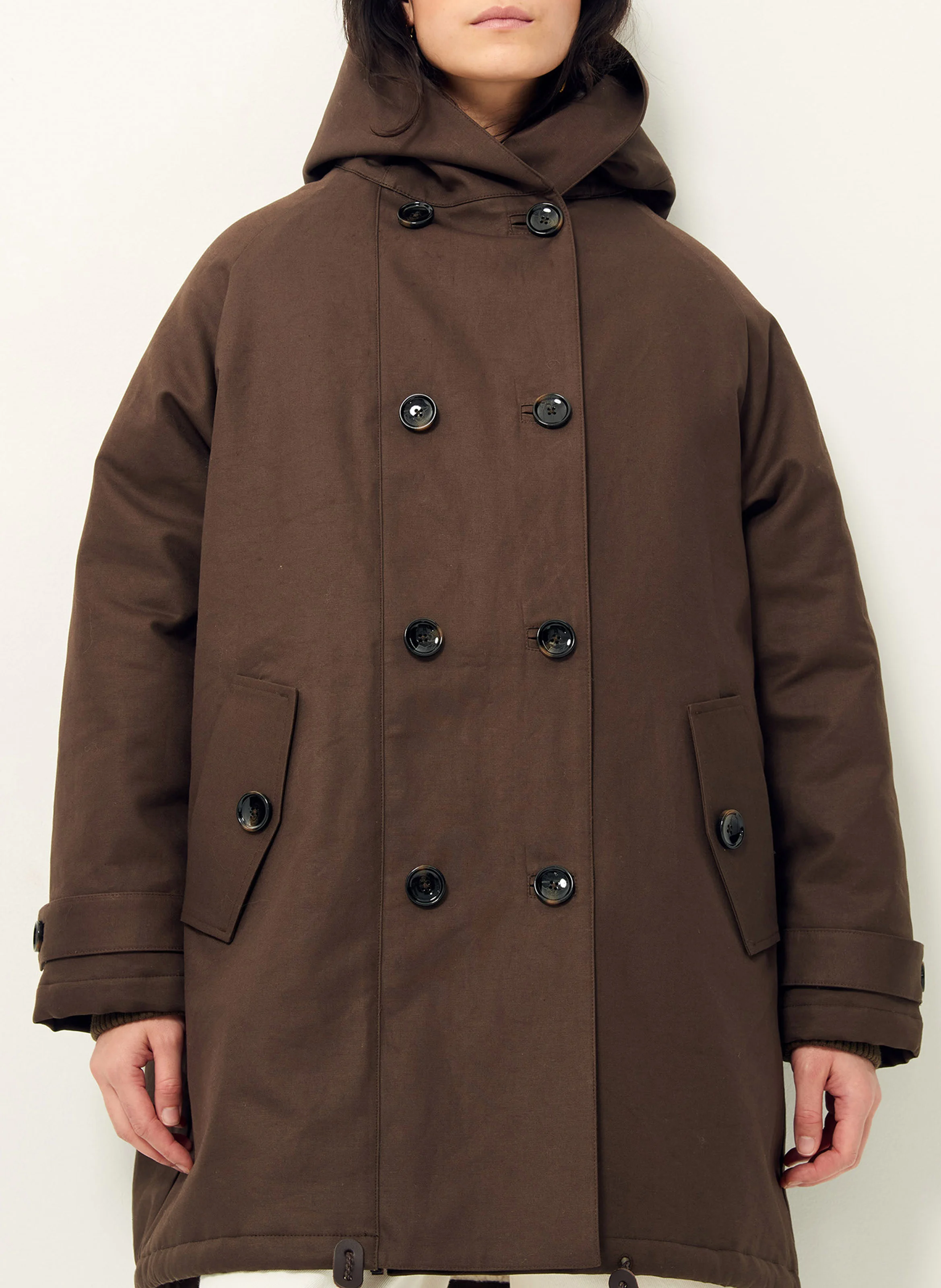 JUDISON - Parka mi-longue à capuche | Marron