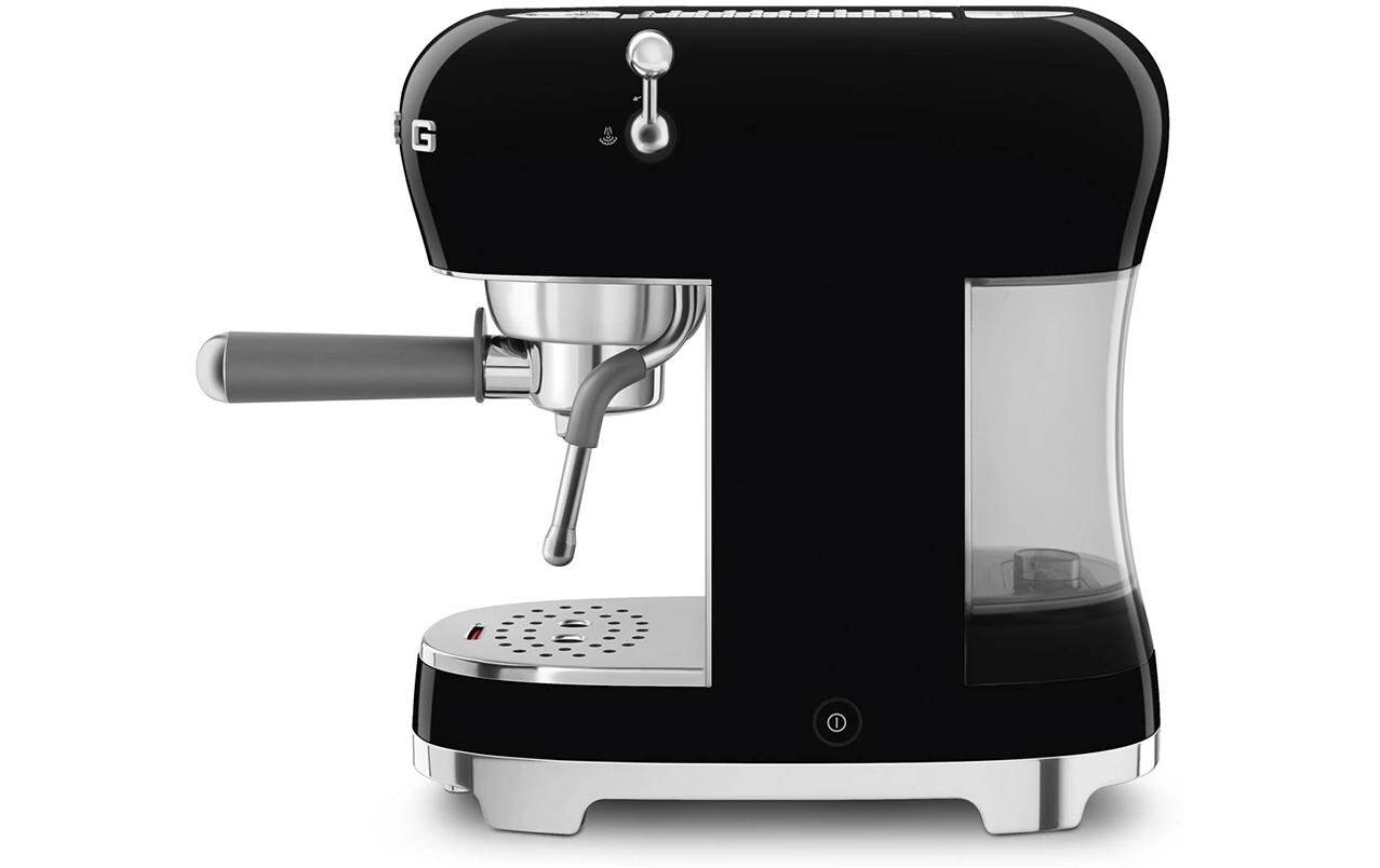 Siebträgermaschine 50's Style ECF02BLEU Schwarz<br>Espresso Kaffeemaschine