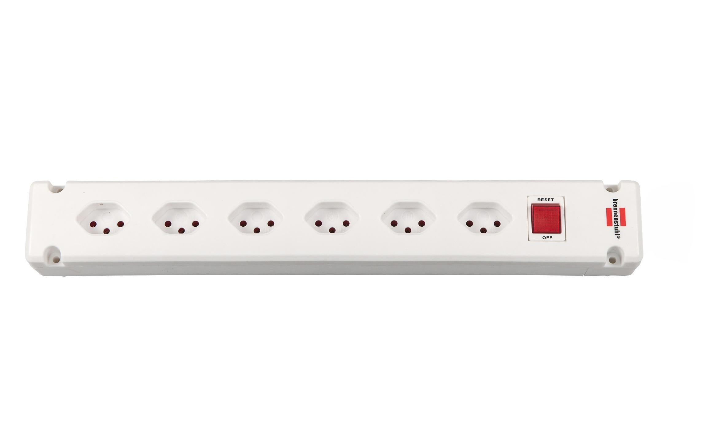 Steckdosenleiste Bremounta 6x T13Steckdosenleiste, Weiss