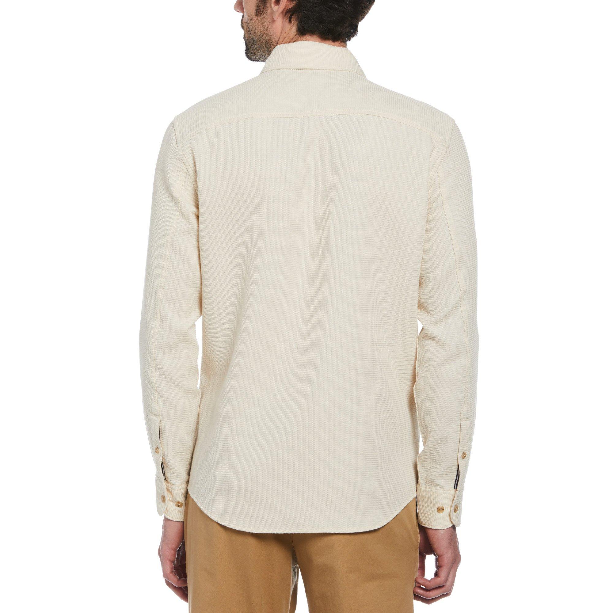 Original Penguin OP Long Sleeve Waffle Shirt Mens